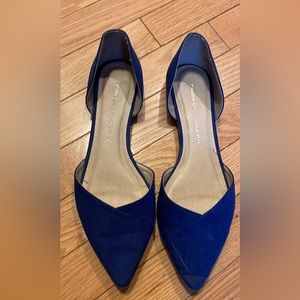 Blue Suede Flats